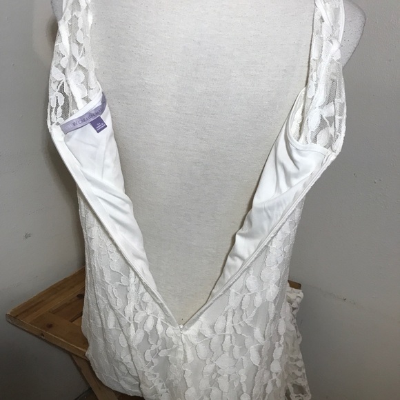 Luxe by Carmen Marc Valvo Lace Dress - Picture 11 of 13